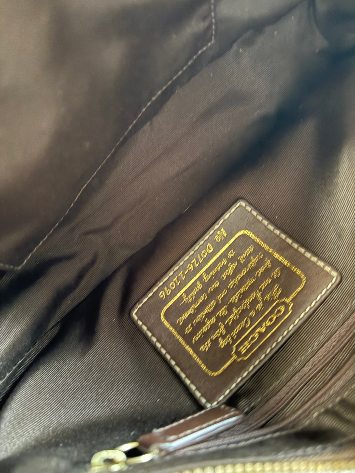 Vintage Coach Signature Monogram Shoulder Bag