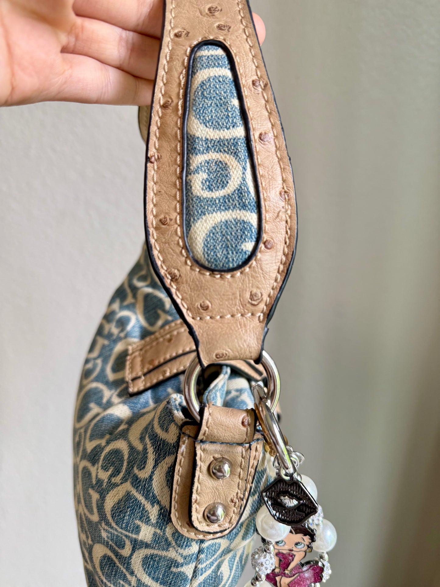 Vintage Guess Denim Shoulder Bag