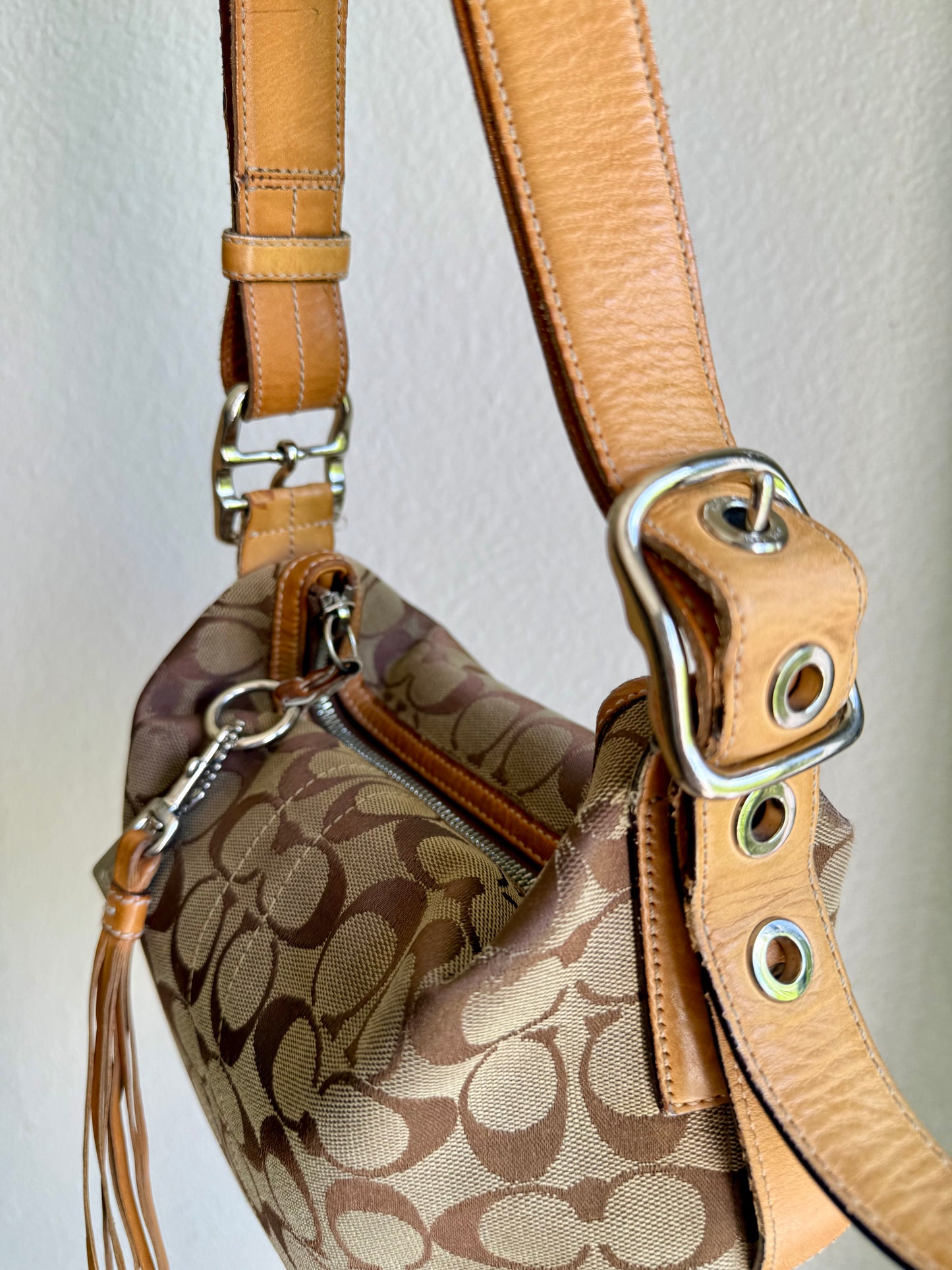 Vintage Coach Signature Shoulder Bag