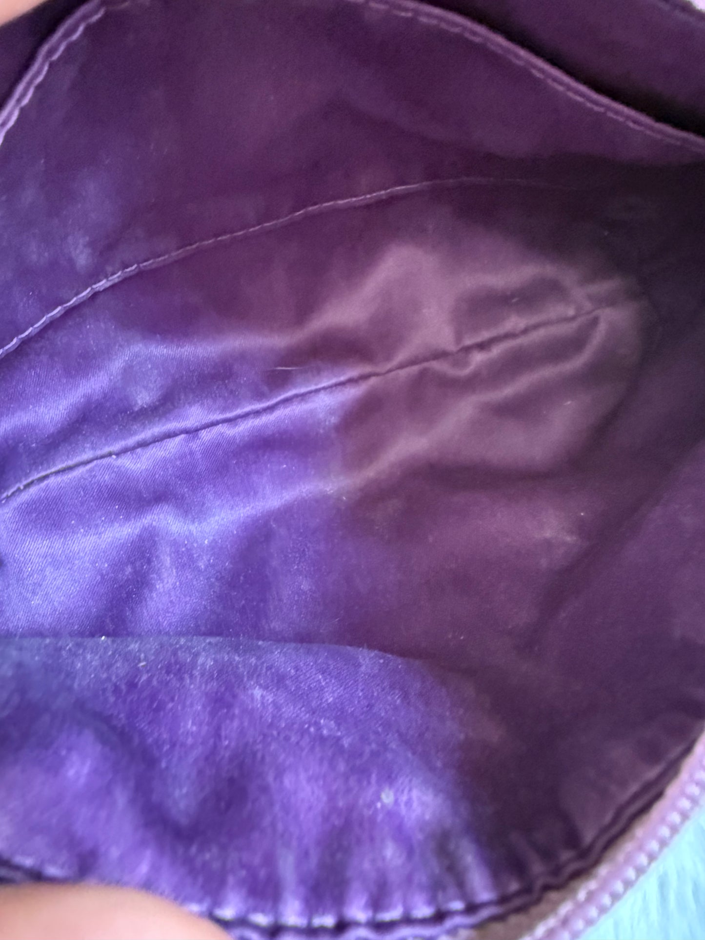 Vintage Coach Pleated Clutch Bag