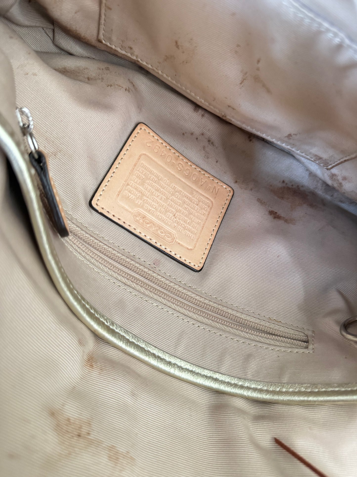 Vintage Coach Monogram Soho Hobo Shoulder Bag