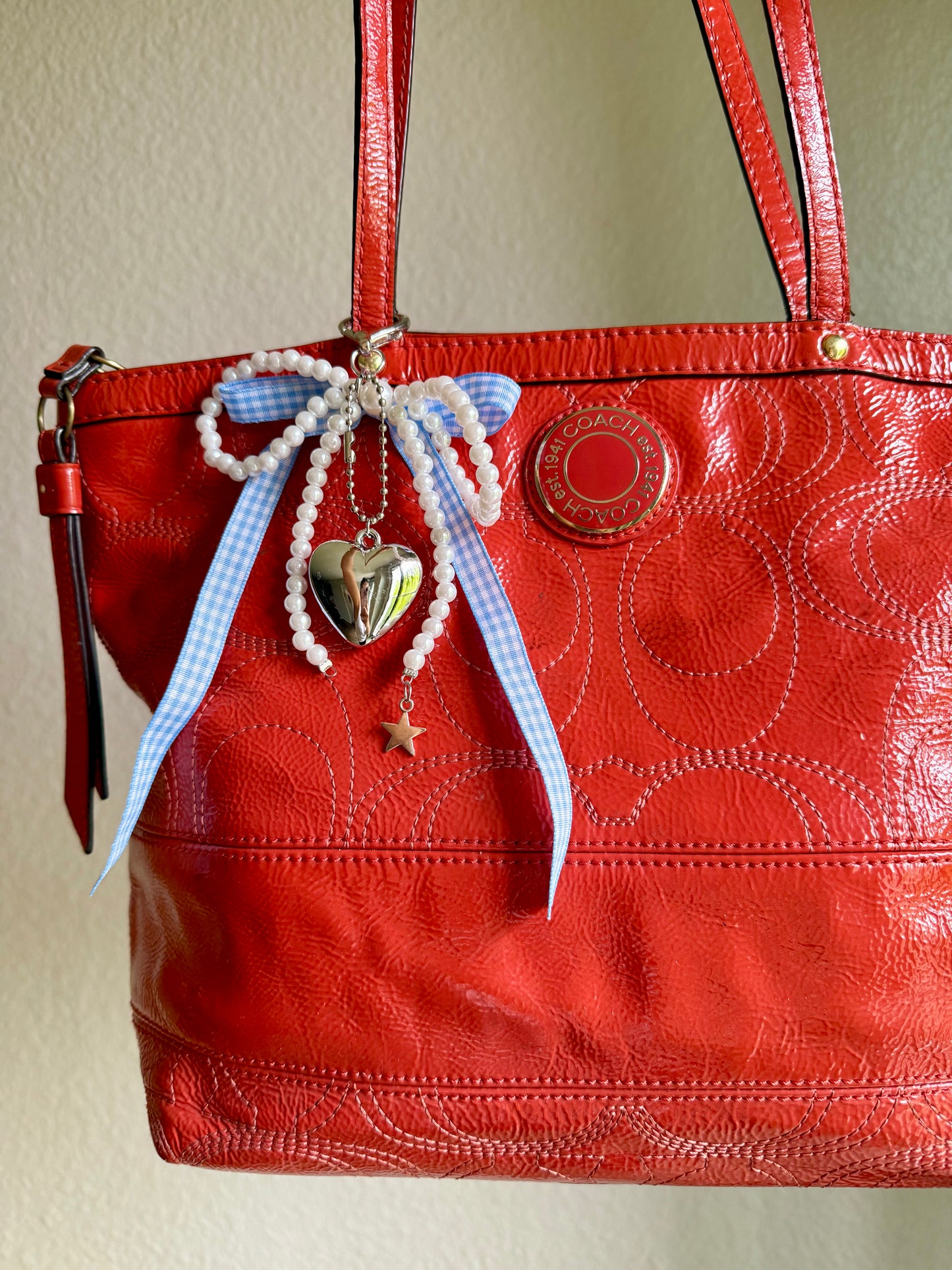 Vintage Coach Shoulder Tote Bag