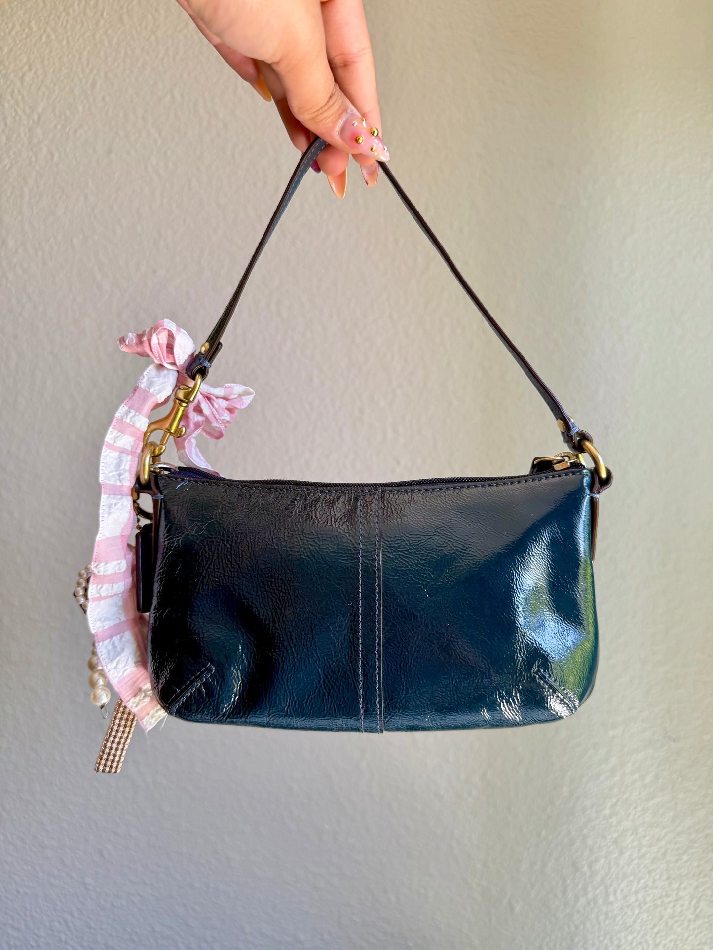 Vintage Coach Turnlock Clutch Bag