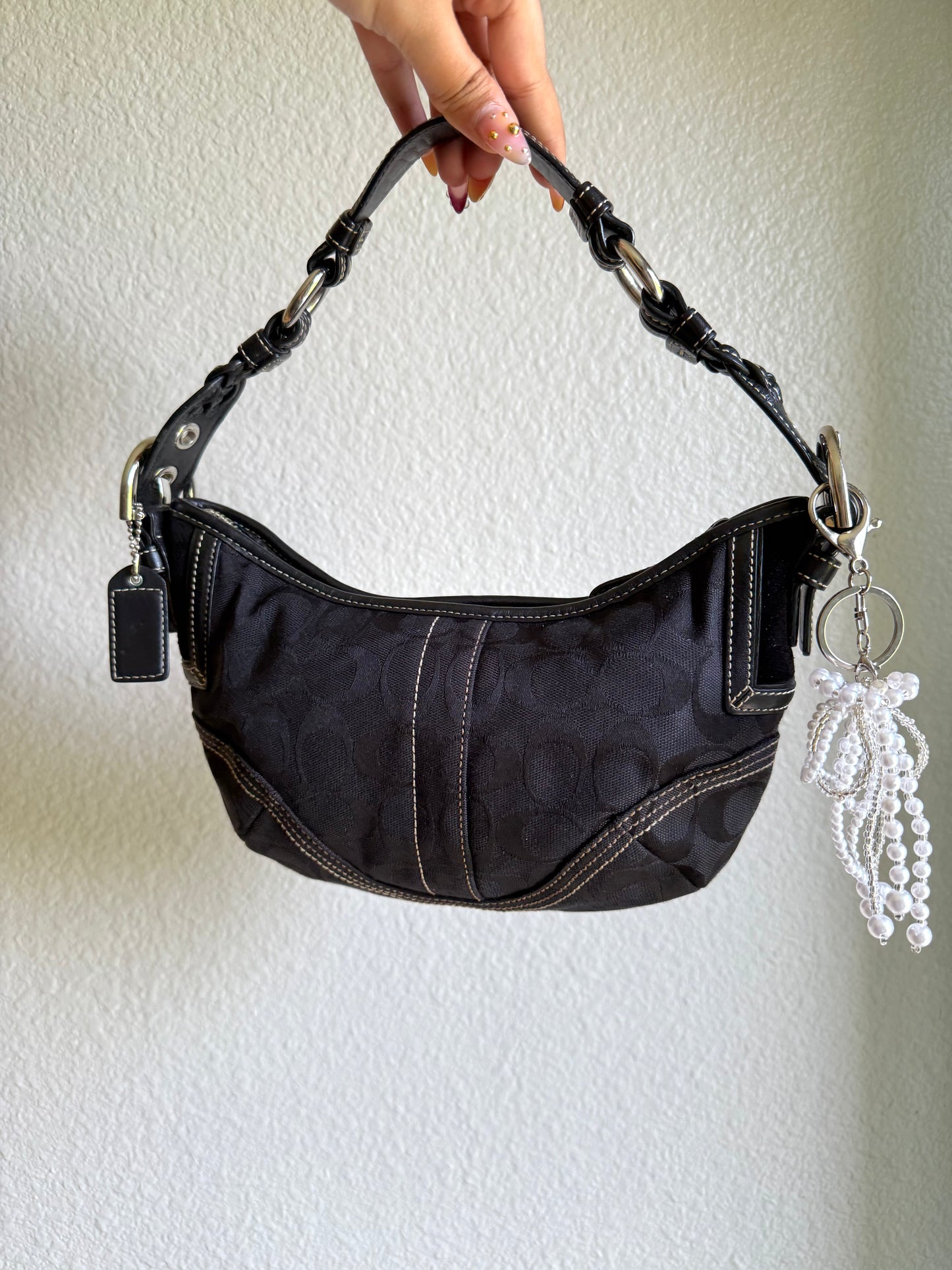 Vintage Coach Monogram Soho Hobo Shoulder Bag