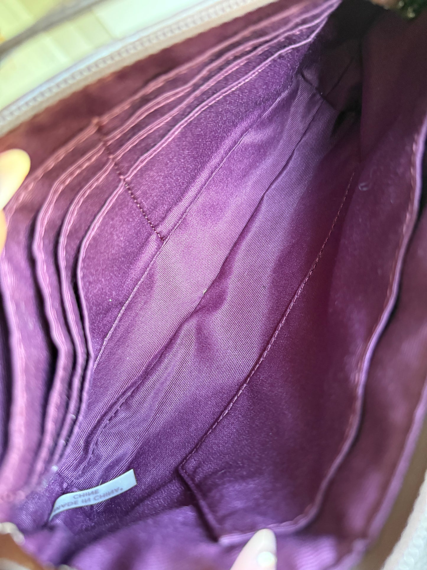 Vintage Coach Monogram Clutch Shoulder Bag