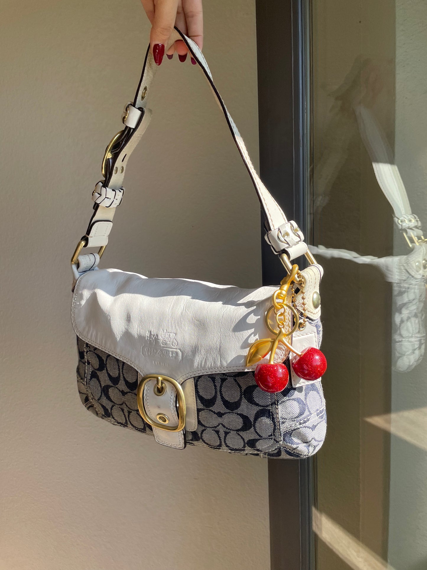 Vintage Coach SoHo Hobo Denim Shoulder Bag