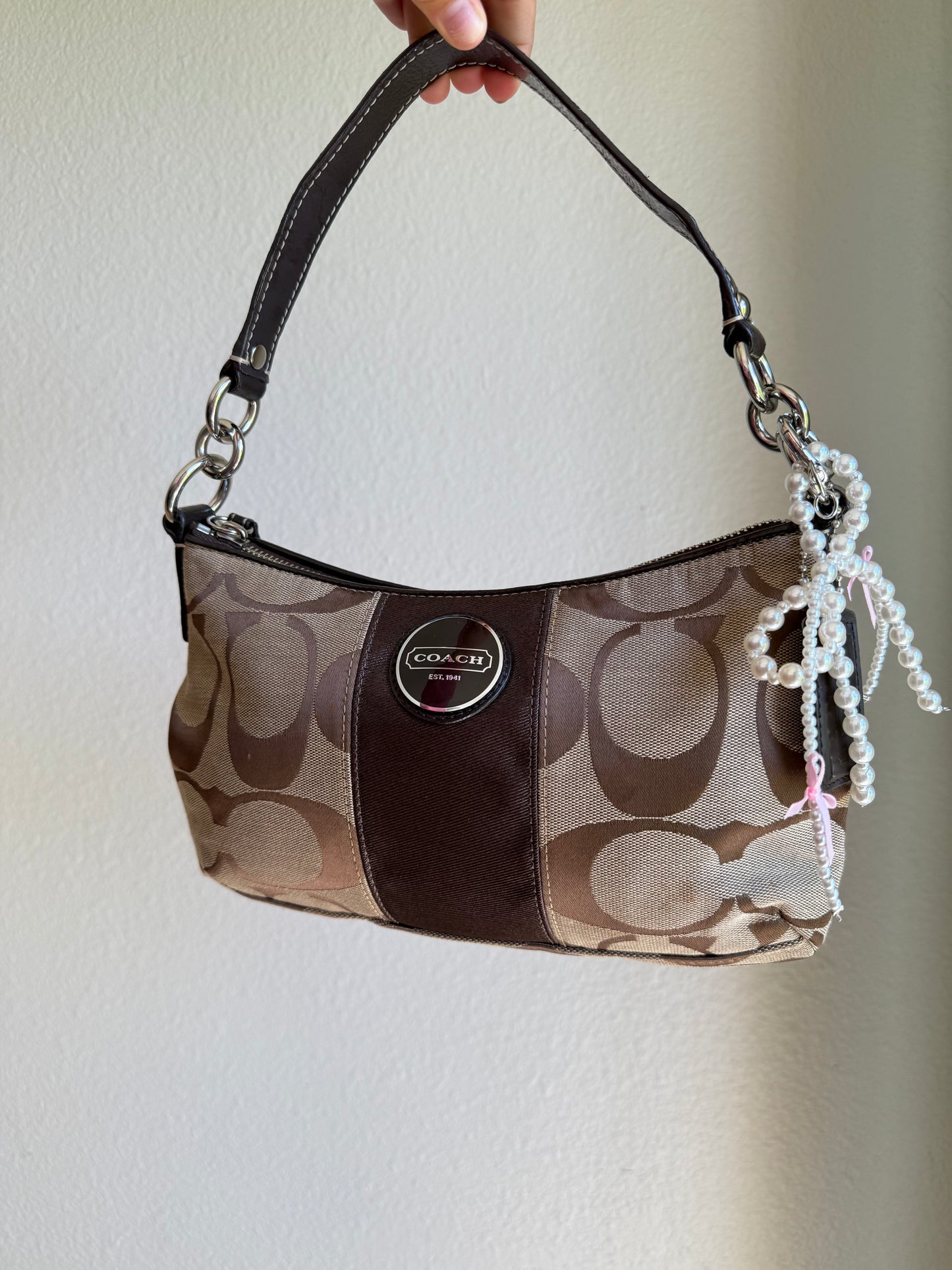 Vintage Coach Signature Shoulder Bag