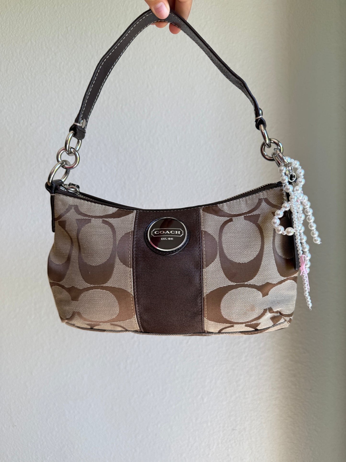 Vintage Coach Signature Shoulder Bag