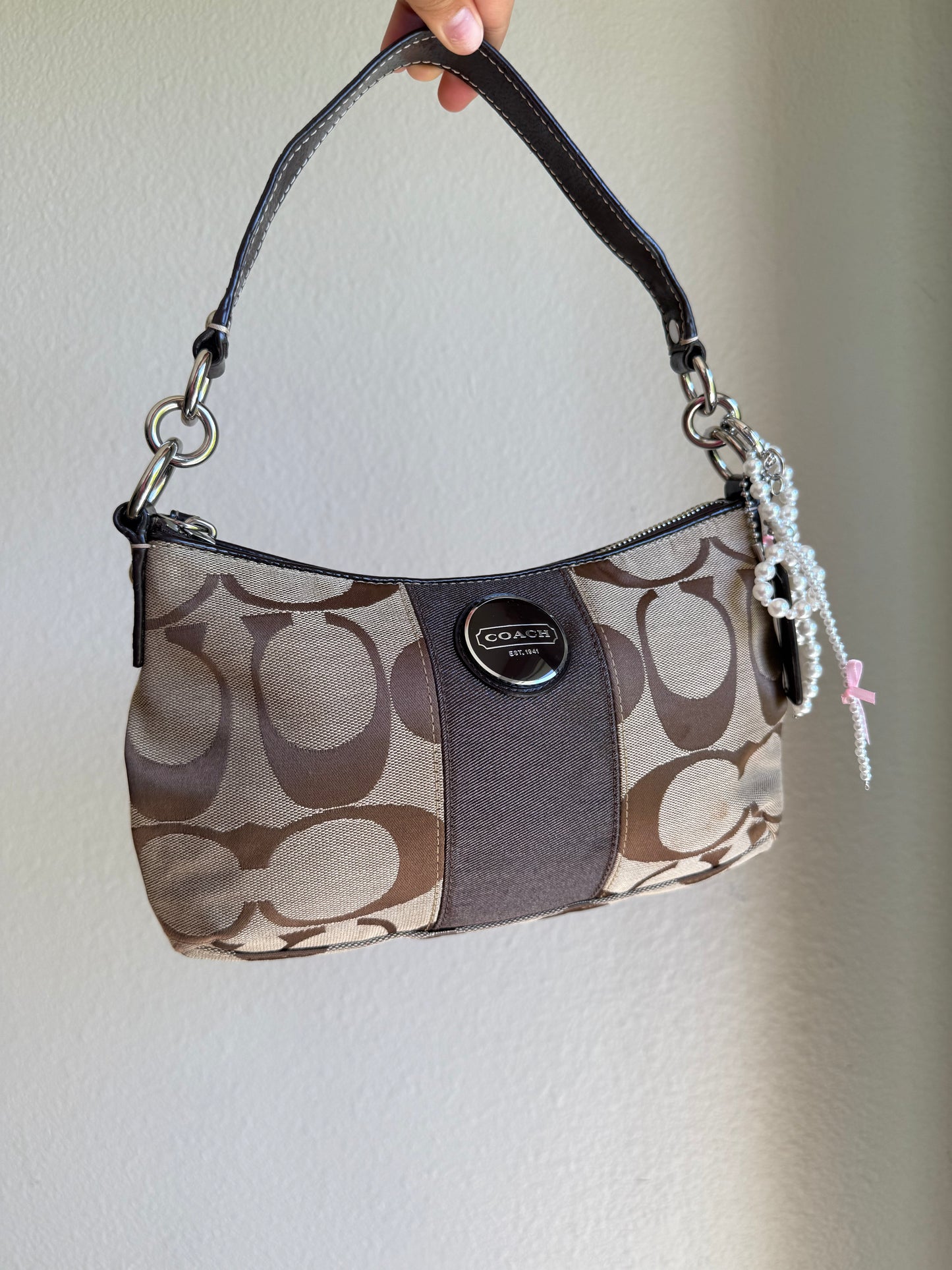 Vintage Coach Signature Shoulder Bag