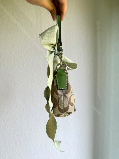 Vintage Coach Monogram Clutch Bag