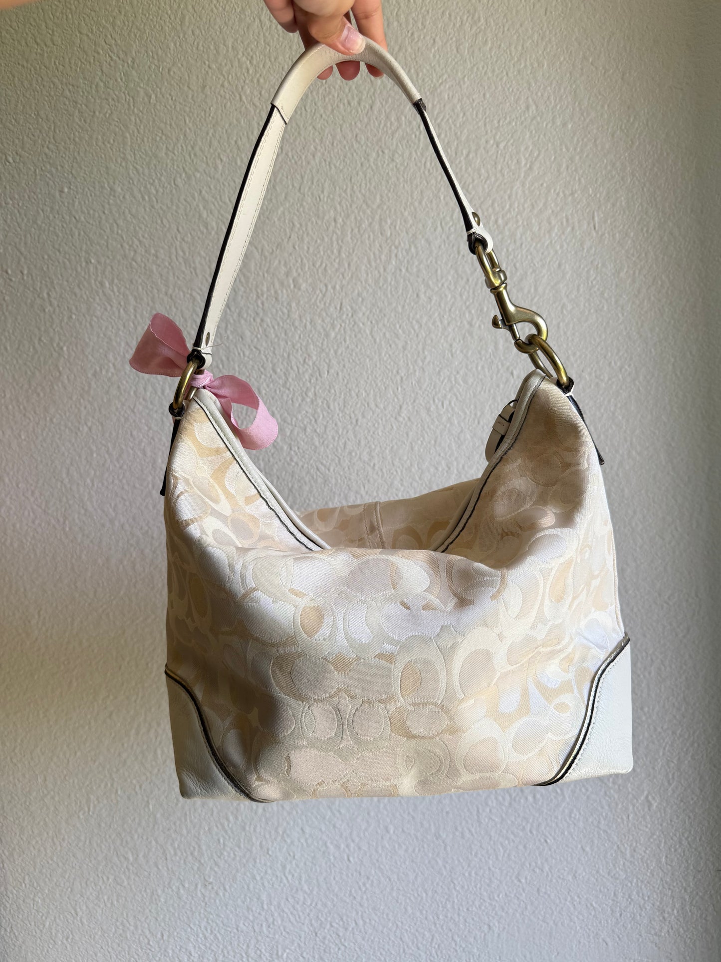 Vintage Coach Optic Shoulder Bag