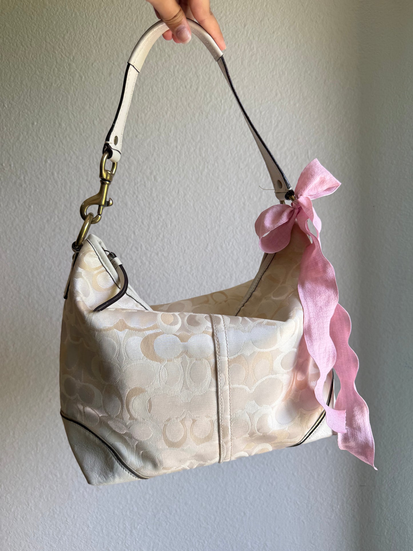 Vintage Coach Optic Shoulder Bag