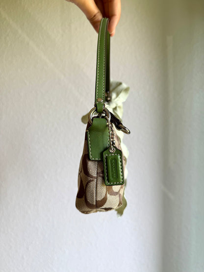 Vintage Coach Monogram Clutch Bag