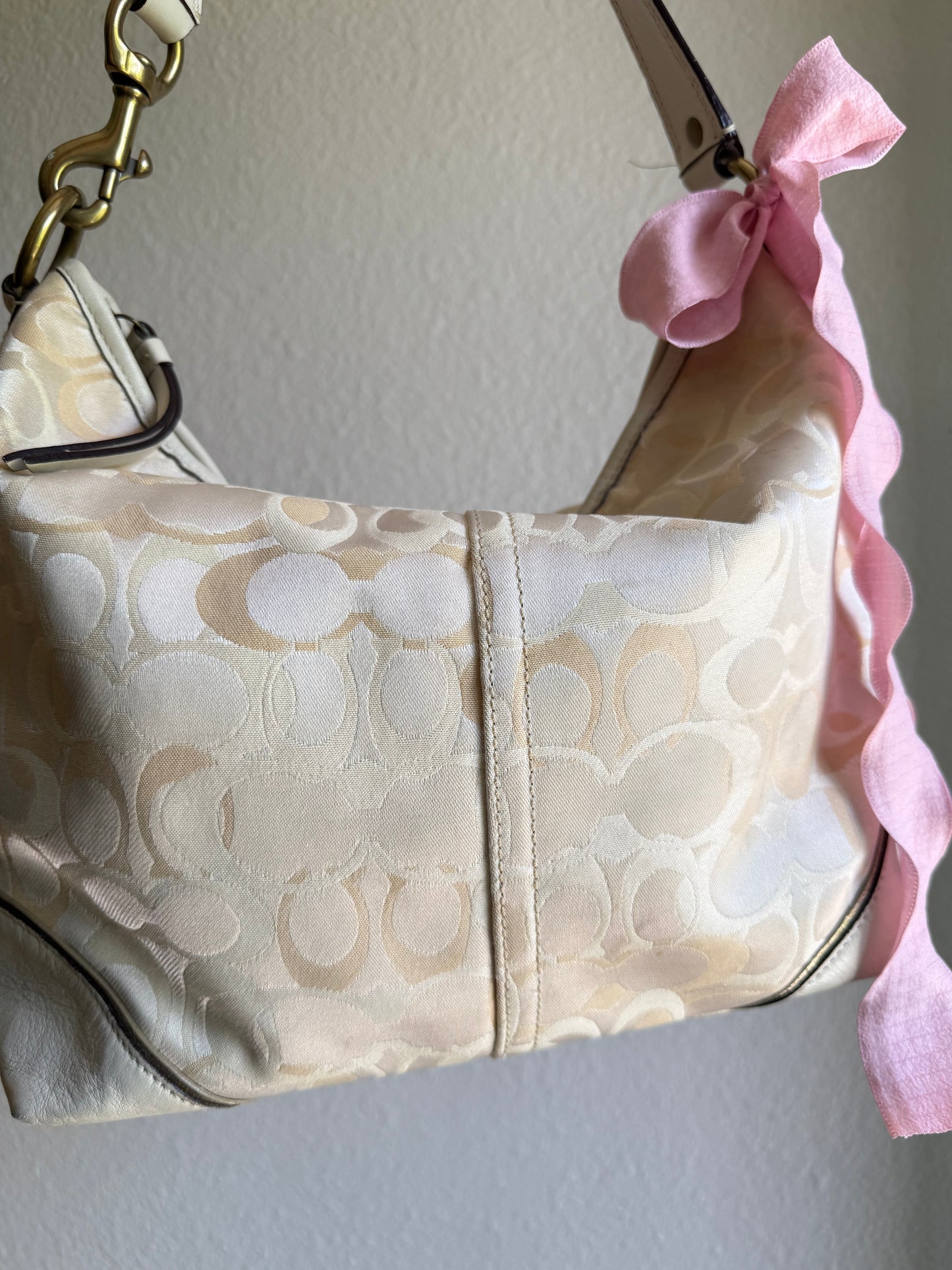 Vintage Coach Optic Shoulder Bag