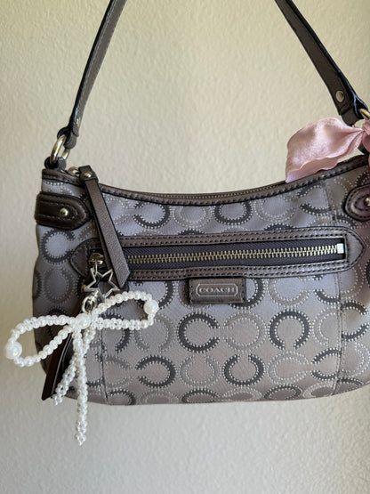 Vintage Coach Y2K Monogram Shoulder Bag