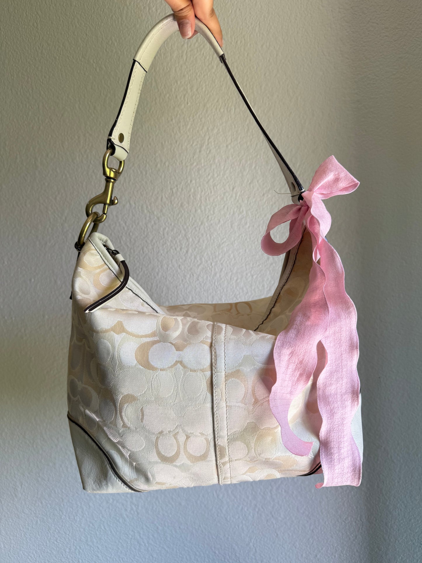 Vintage Coach Optic Shoulder Bag