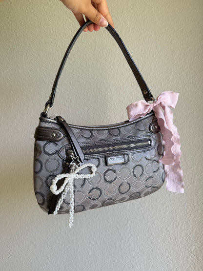 Vintage Coach Y2K Monogram Shoulder Bag