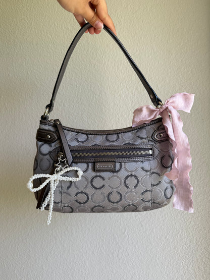 Vintage Coach Y2K Monogram Shoulder Bag