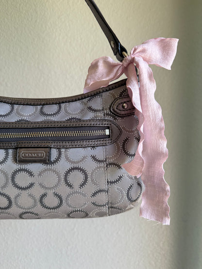 Vintage Coach Y2K Monogram Shoulder Bag