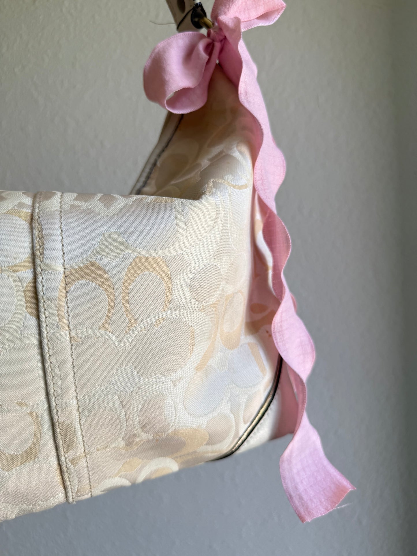 Vintage Coach Optic Shoulder Bag