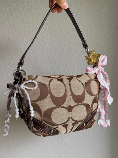 Vintage Coach Signature Monogram Bag