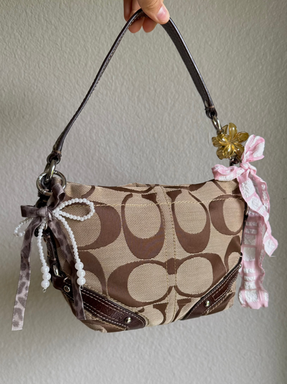 Vintage Coach Signature Monogram Bag