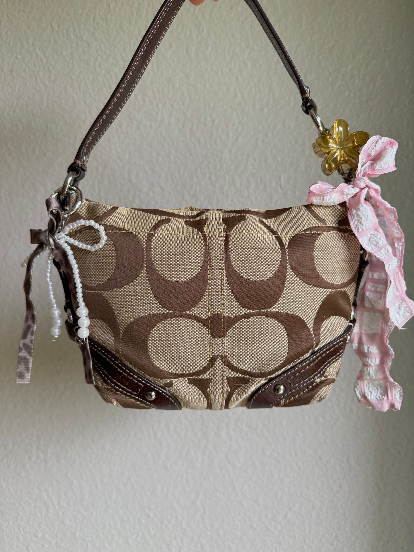 Vintage Coach Signature Monogram Bag