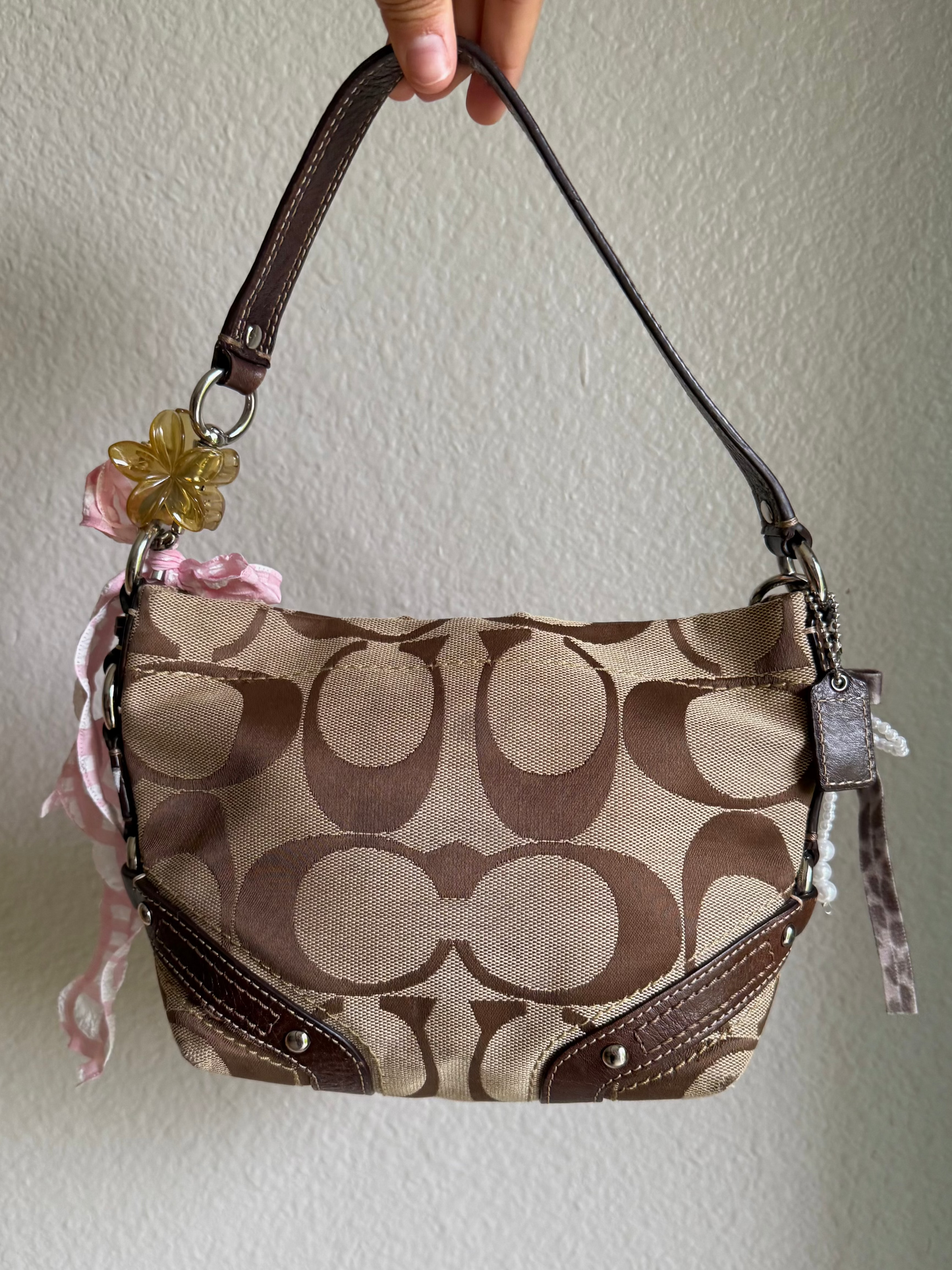 Vintage Coach Signature Monogram Bag