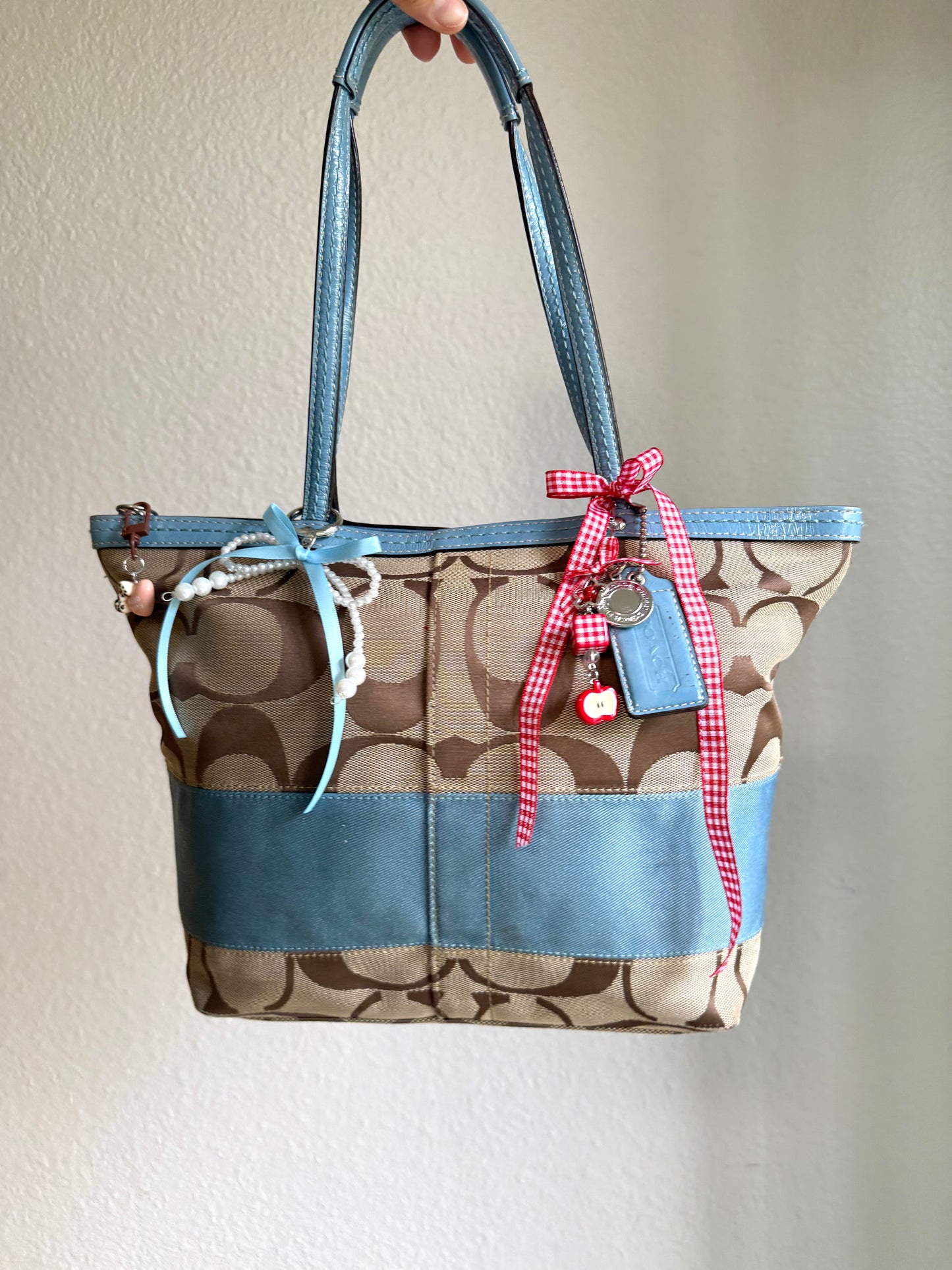 Vintage Coach Shoulder Tote Bag