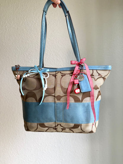 Vintage Coach Shoulder Tote Bag