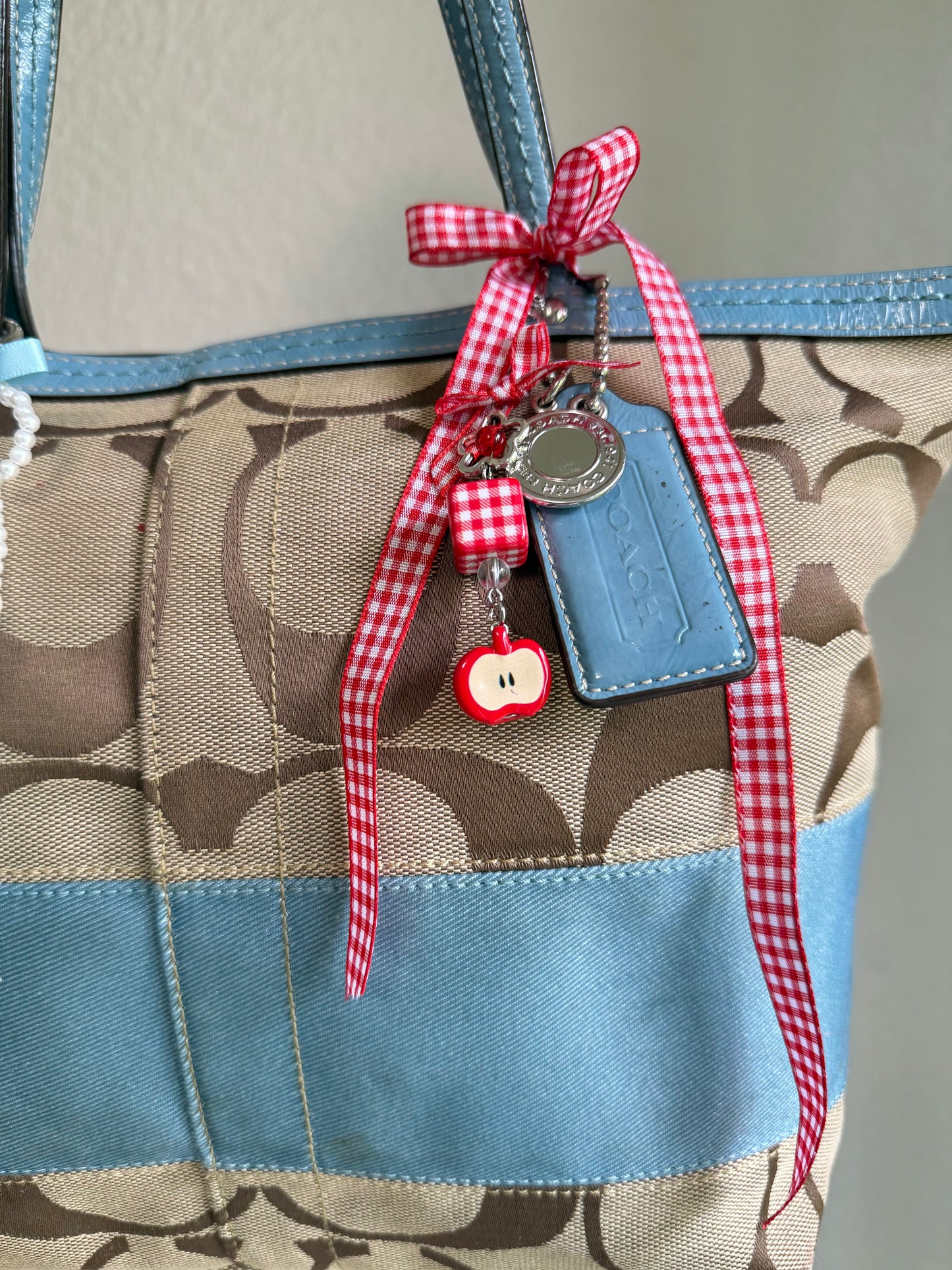 Vintage Coach Shoulder Tote Bag