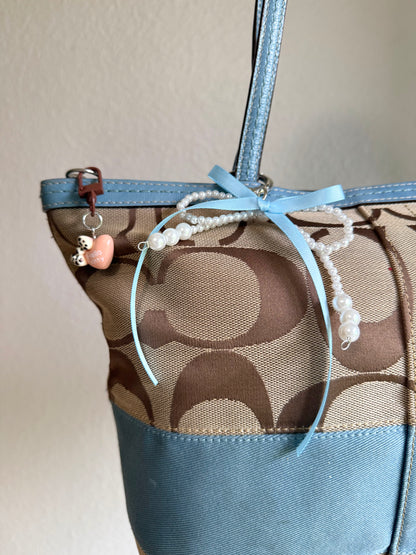 Vintage Coach Shoulder Tote Bag