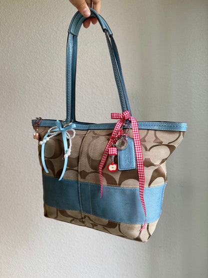 Vintage Coach Shoulder Tote Bag
