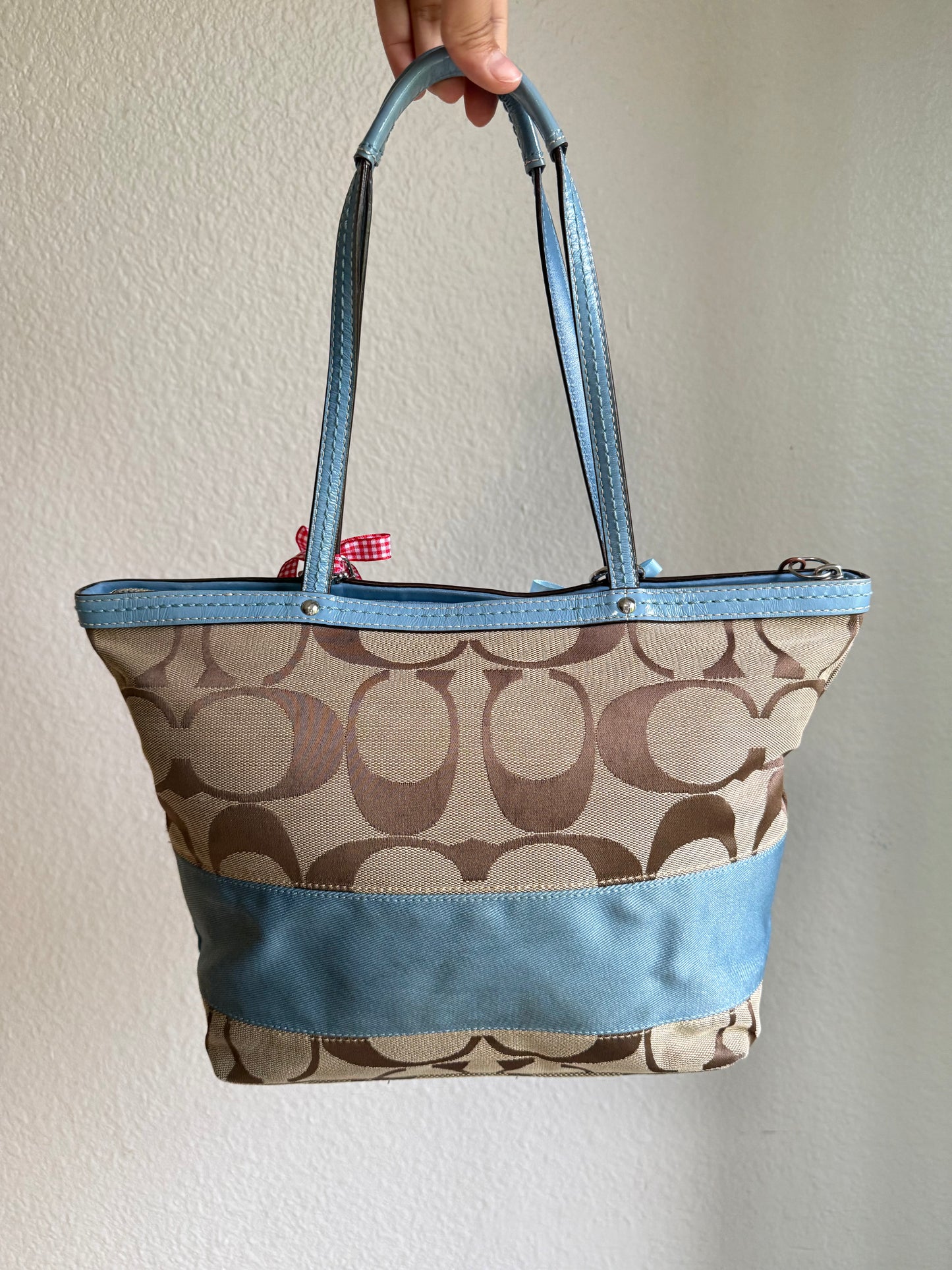 Vintage Coach Shoulder Tote Bag