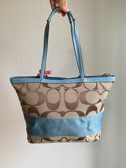 Vintage Coach Shoulder Tote Bag