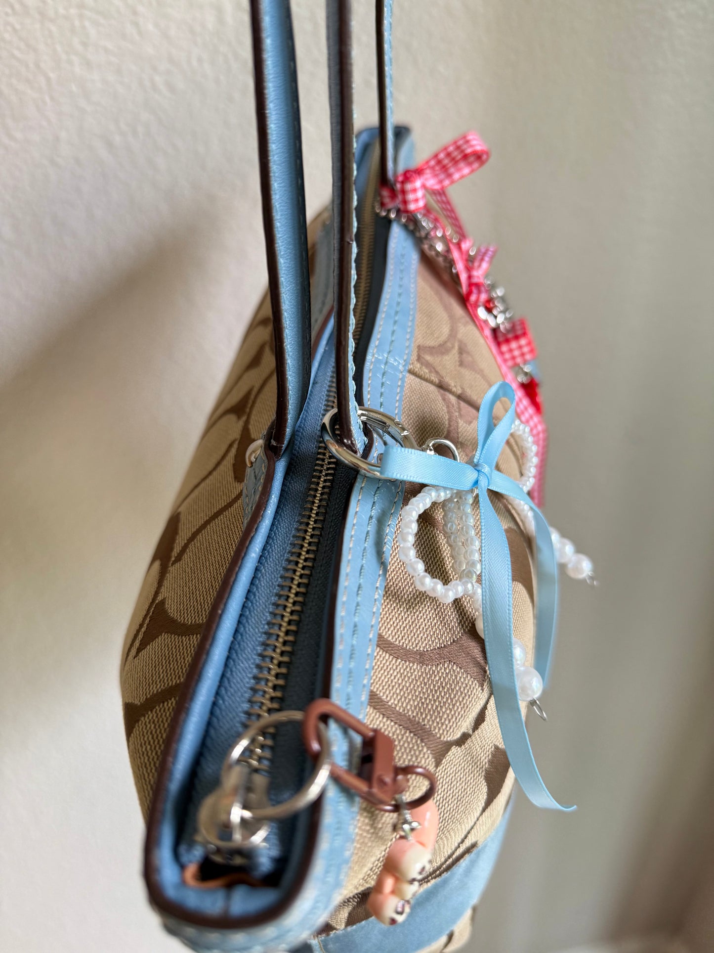 Vintage Coach Shoulder Tote Bag