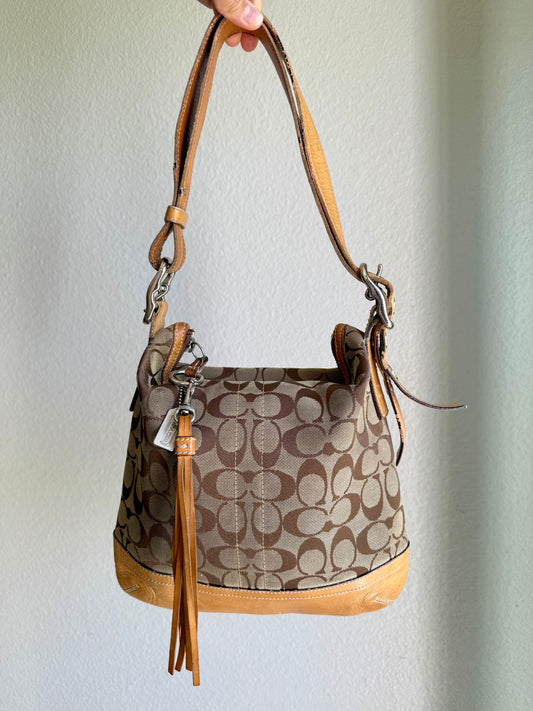 Vintage Coach Signature Shoulder Bag