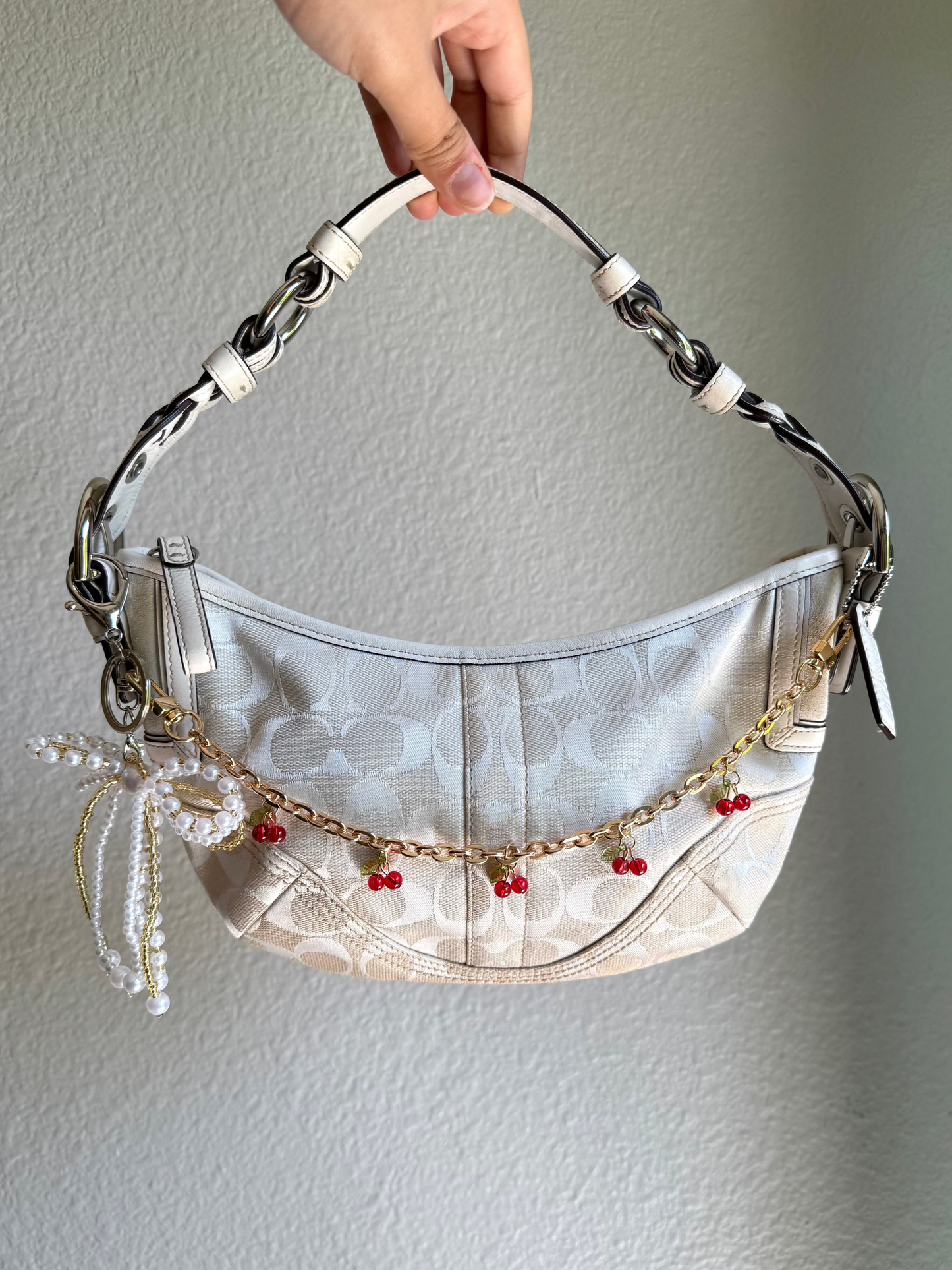 Vintage Coach Monogram Soho Hobo Shoulder Bag