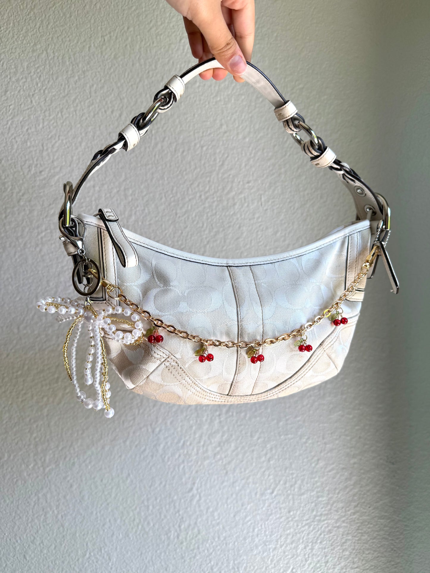 Vintage Coach Monogram Soho Hobo Shoulder Bag