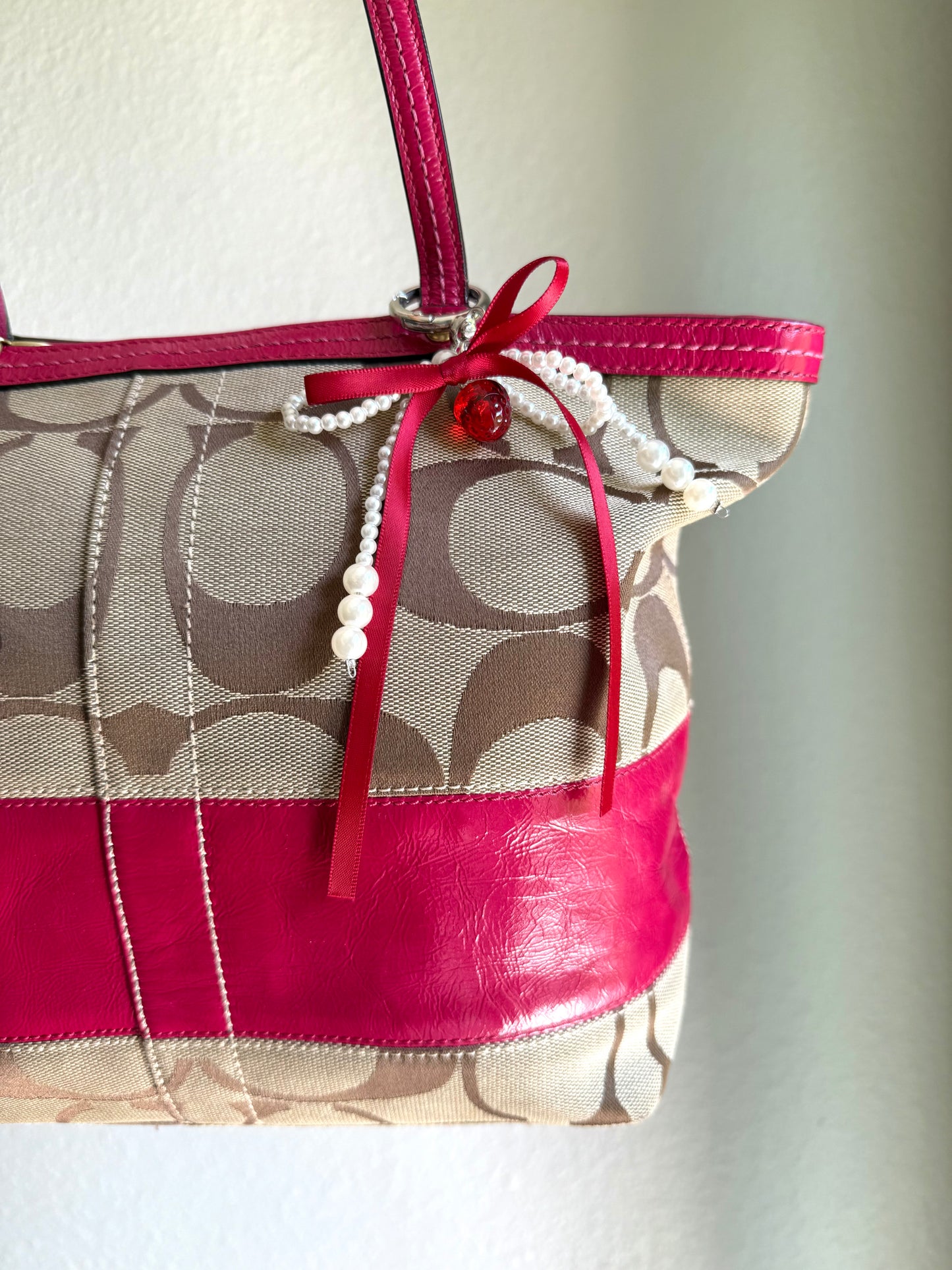 Vintage Coach Shoulder Tote Bag