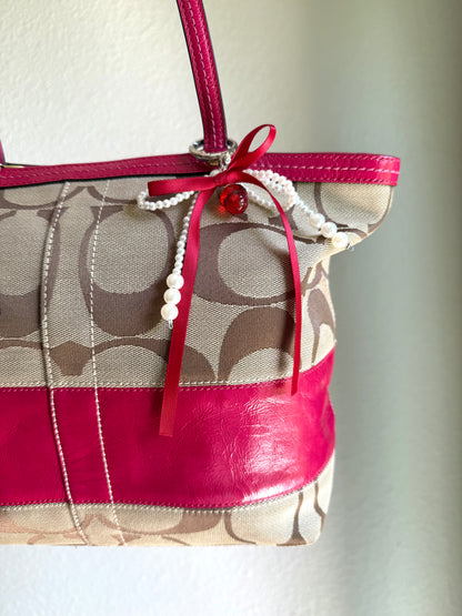 Vintage Coach Shoulder Tote Bag