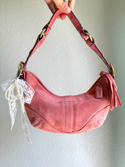 Vintage Coach Monogram Soho Hobo Shoulder Bag