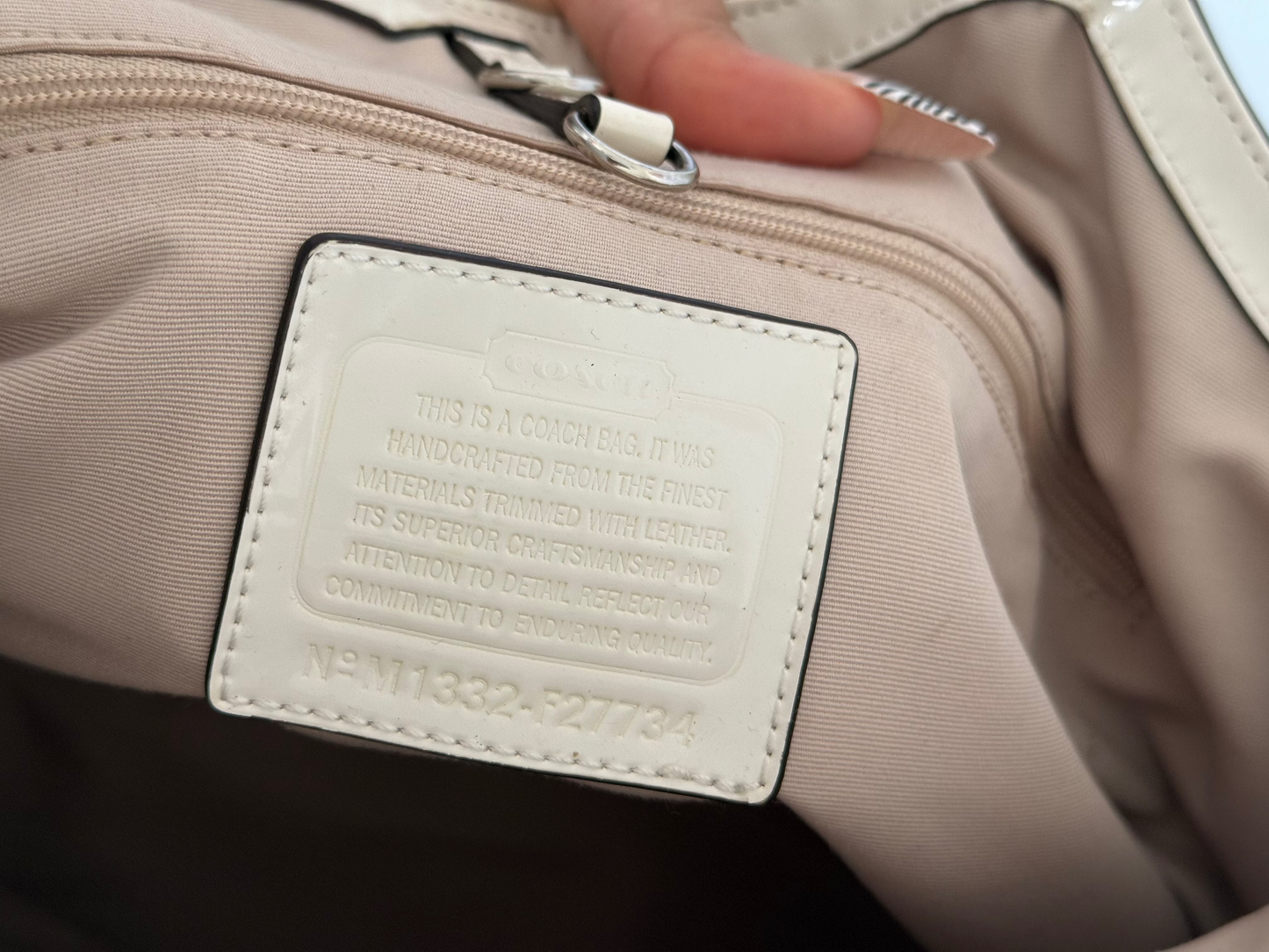 Vintage Coach Shoulder Tote Bag