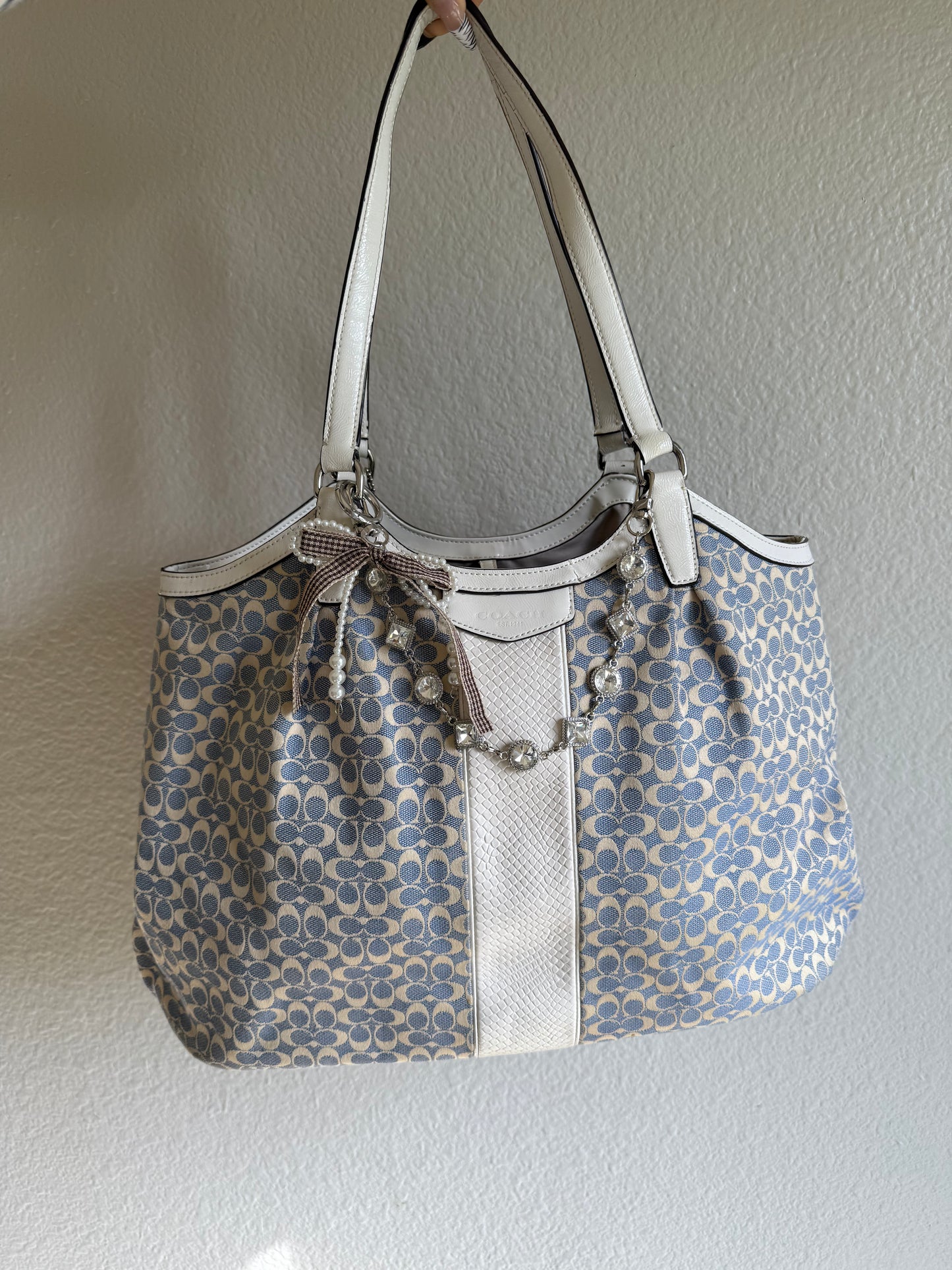 Vintage Coach Shoulder Tote Bag