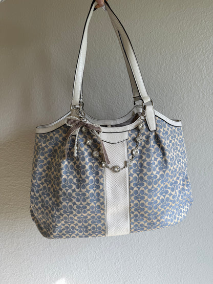 Vintage Coach Shoulder Tote Bag