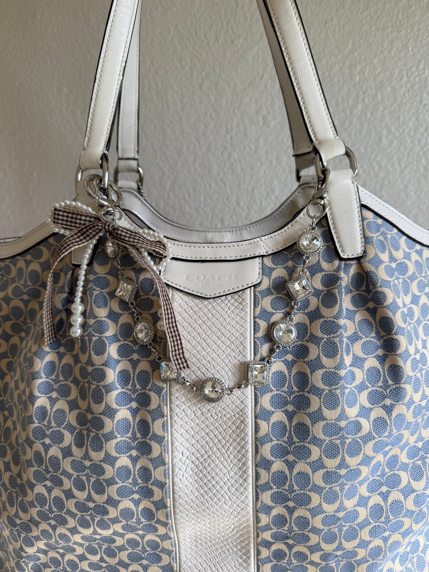 Vintage Coach Shoulder Tote Bag
