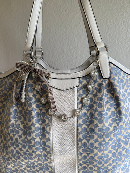 Vintage Coach Shoulder Tote Bag