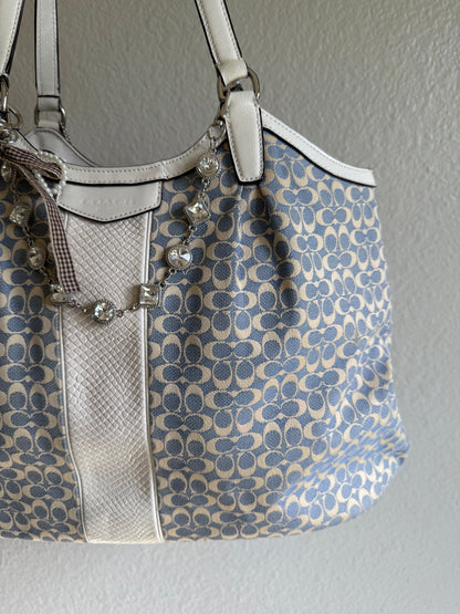 Vintage Coach Shoulder Tote Bag