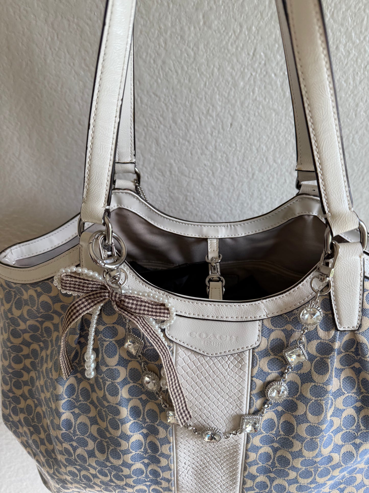 Vintage Coach Shoulder Tote Bag