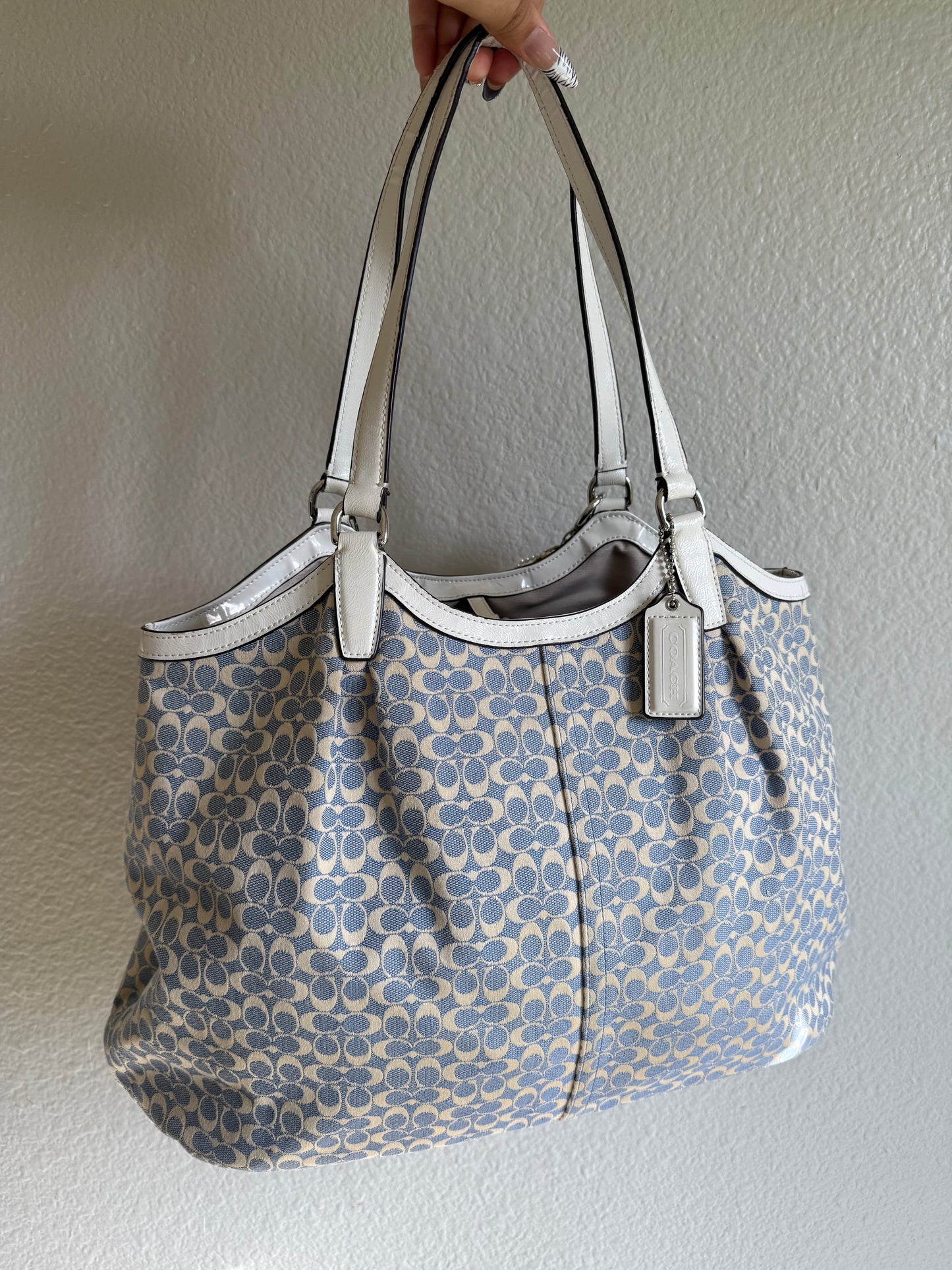 Vintage Coach Shoulder Tote Bag